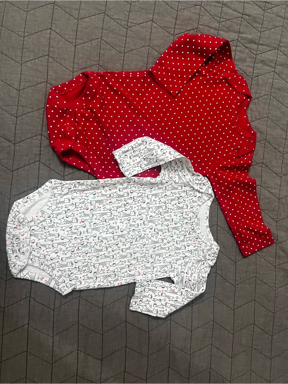 Carter's Fun Printed Long-Sleeve One-Piece Bodysuits - 2-Pack